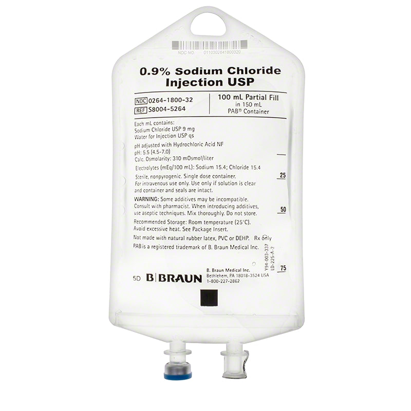 0.9% Sodium Chloride Injection USP, Adult/Pediatric PAB®