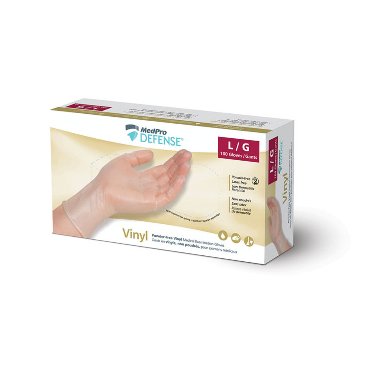 MedPro Defense® Exam Glove, Vinyl, Powder Free