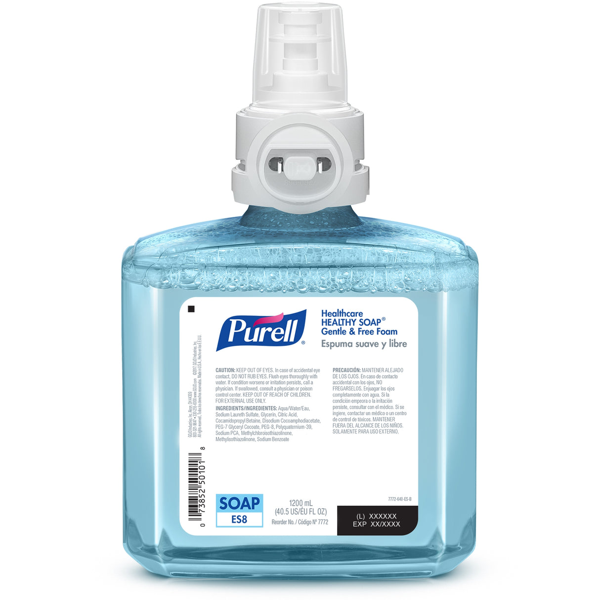 Purell® Healthcare Healthy Soap™ Gentle & Free Foam Refill for Purell® ES8 Touch-Free Soap Dispenser, 1200 ml