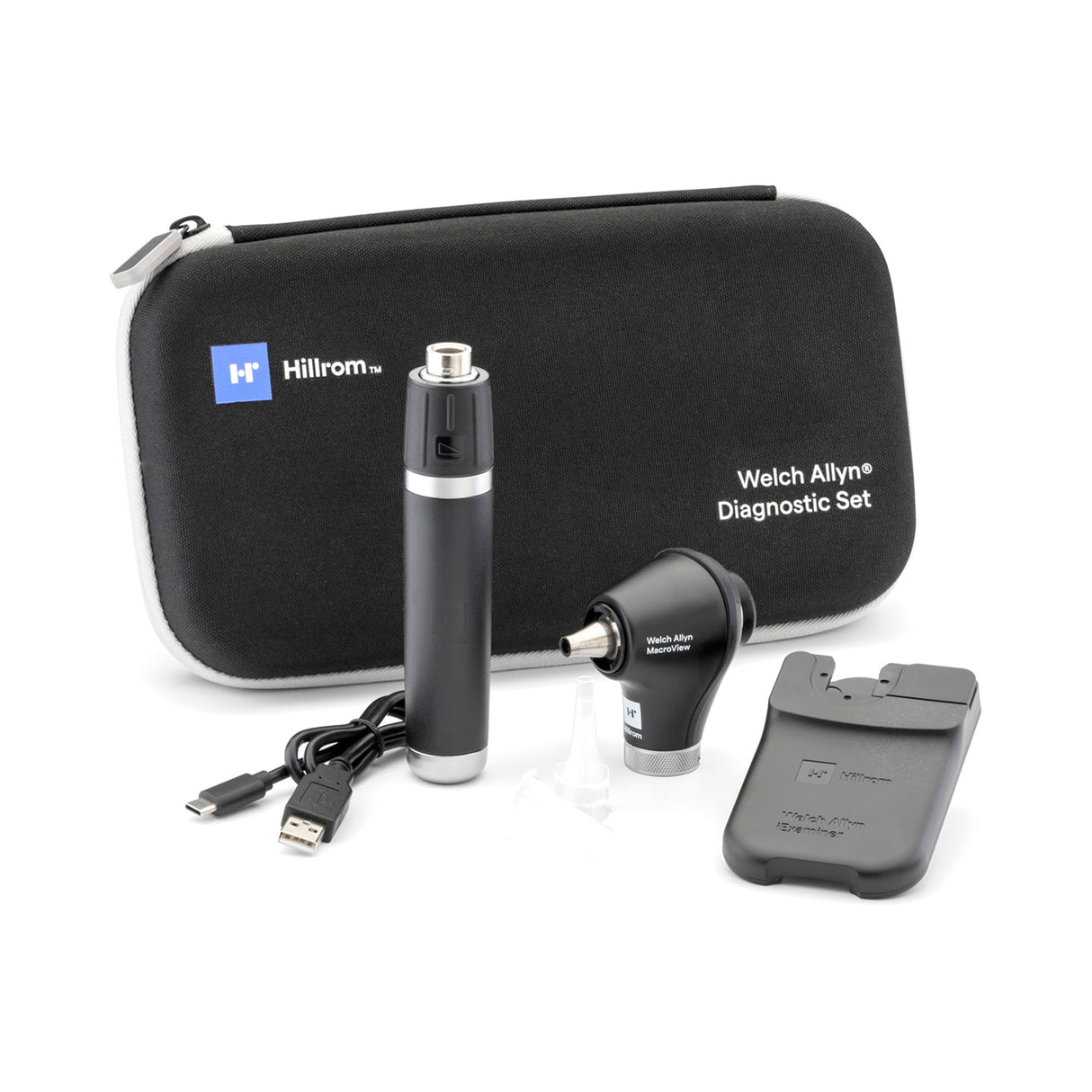 Welch Allyn® 3.5V Diagnostic Set with MacroView® Plus LED Otoscope for iExaminer