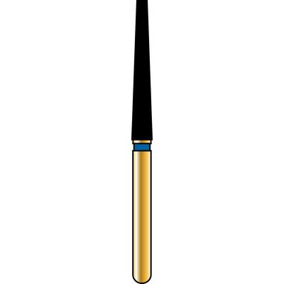 Alpen® Multi Use Diamond Burs – FG, Coarse, Blue, Cone, Long Tapered Flat End, # 848L, 1.8 mm Diameter, 12.0 mm Length, 5/Pkg