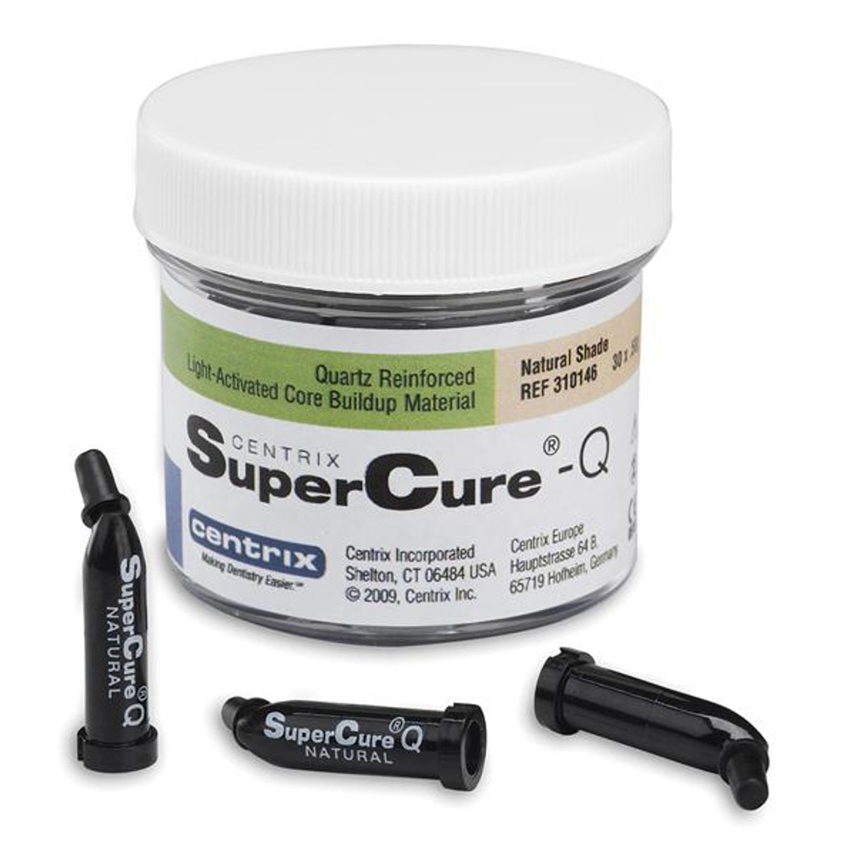 SuperCure®-Q Light-Activated Core Build-Up Material – 0.50 g Tips, 30/Pkg