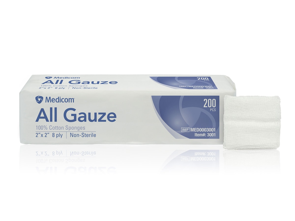 SafeBasics All Gauze Sponges (Non-Sterile)