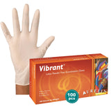 Aurelia® Vibrant™ Latex Exam Gloves – Powder Free, 100/Box