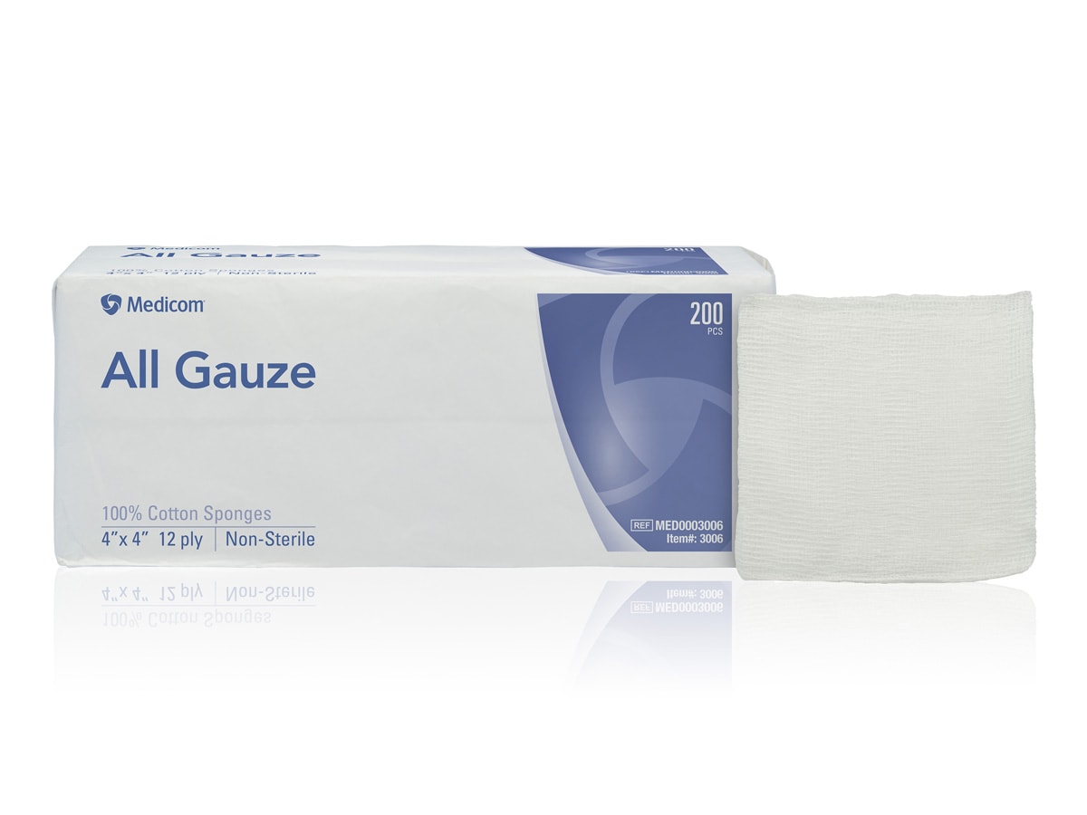 SafeBasics All Gauze Sponges (Non-Sterile)