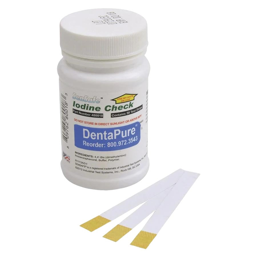 DentaPure™ Iodine Test Strip, 50/Pkg