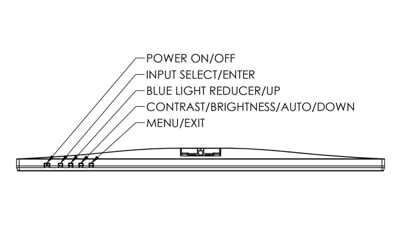 Planar 24" White LED Monitor