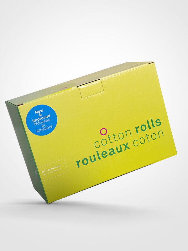 Dental Cotton Rolls – Size #2, 2000/Pkg