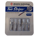 Two Striper® Diamond Burs – FG, Fine, Red, Cylinder Flat End, 5/Pkg