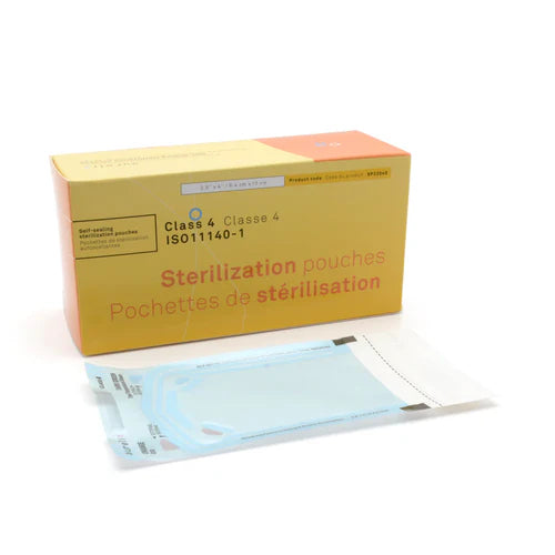 Self-Sealing Sterilization Pouches, Class 4 200/Box - EXP - 06/2023