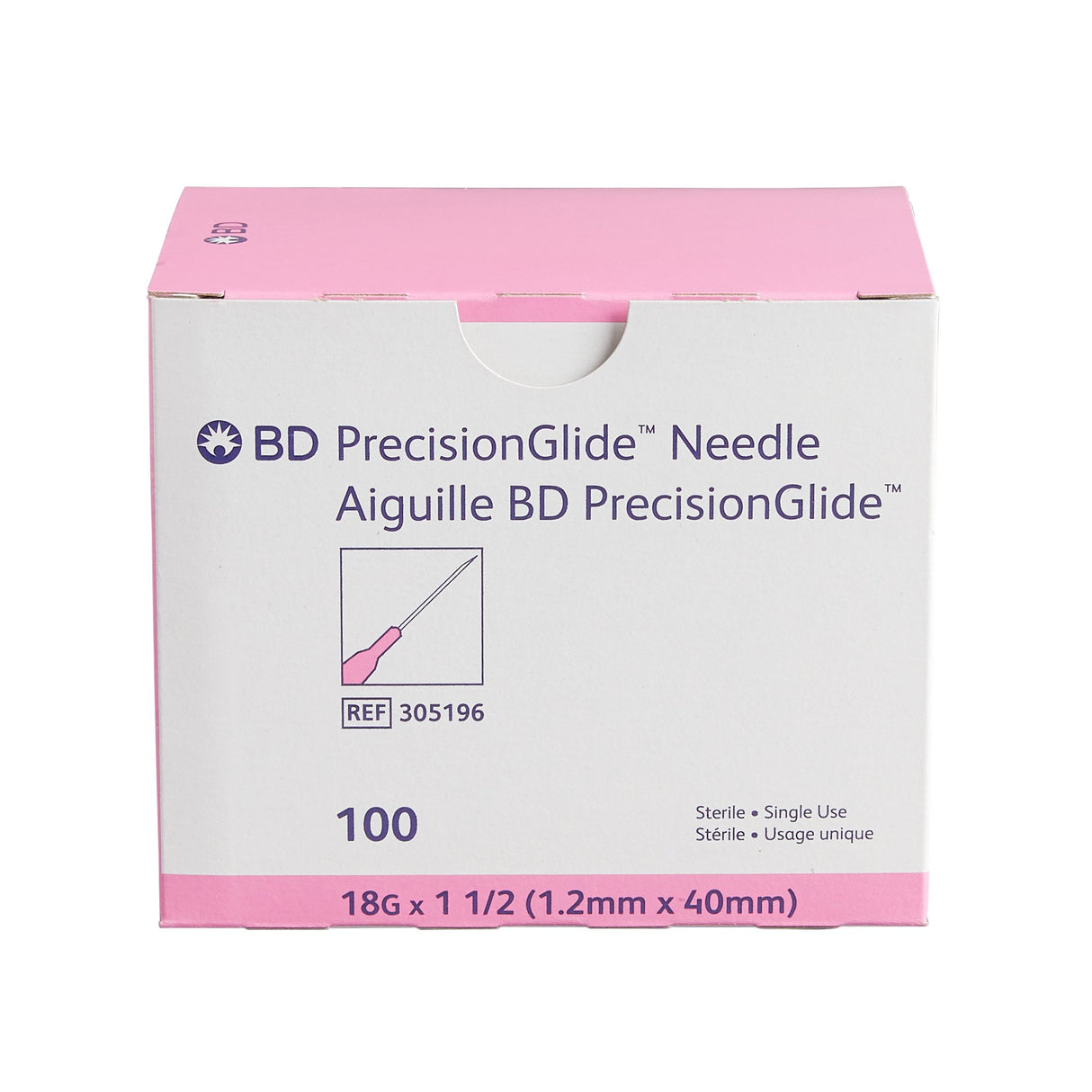 PrecisionGlide™ Hypodermic Needle, 18GA, Regular Wall