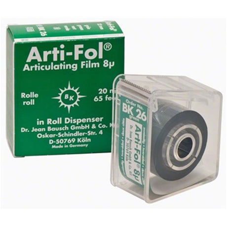 Bausch Arti-Fol Metallic - One-Sided Shimstock-Film, 8 microns, 22 mm x 20 m Roll