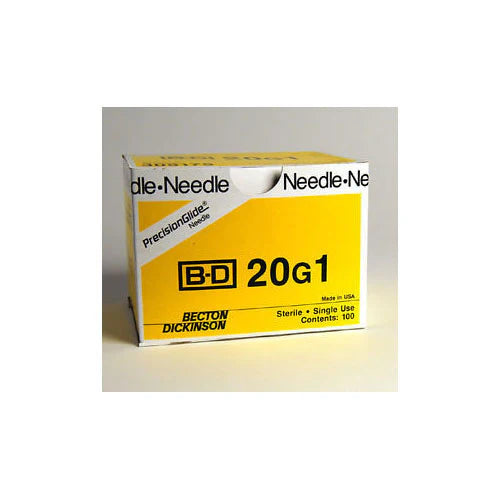 PrecisionGlide™ Hypodermic Needle, 20GA, Regular Wall - 100/Pack | Clearance