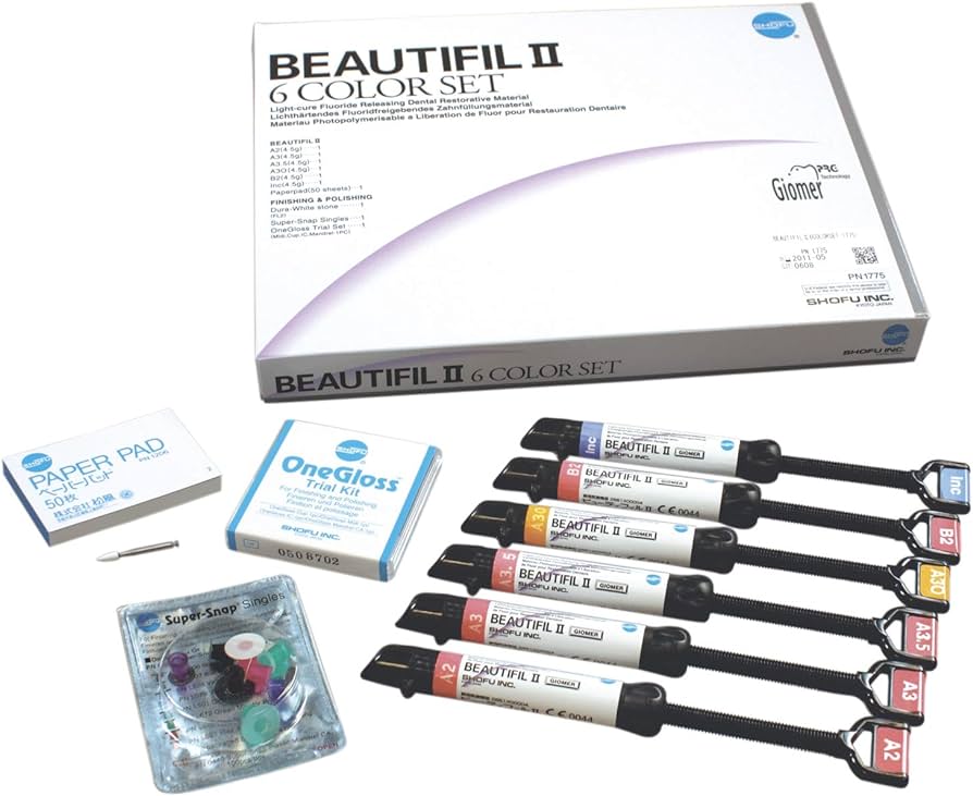 Beautifil II Syringe 6 Color Set