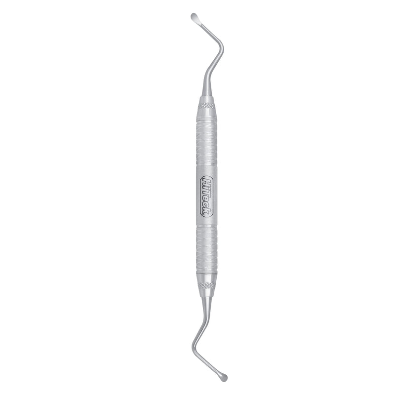 The 9 Miller surgical curette is designed for curettage, cyst removal and tooth socket debridement with 2.8MM and 3.4MM working ends.