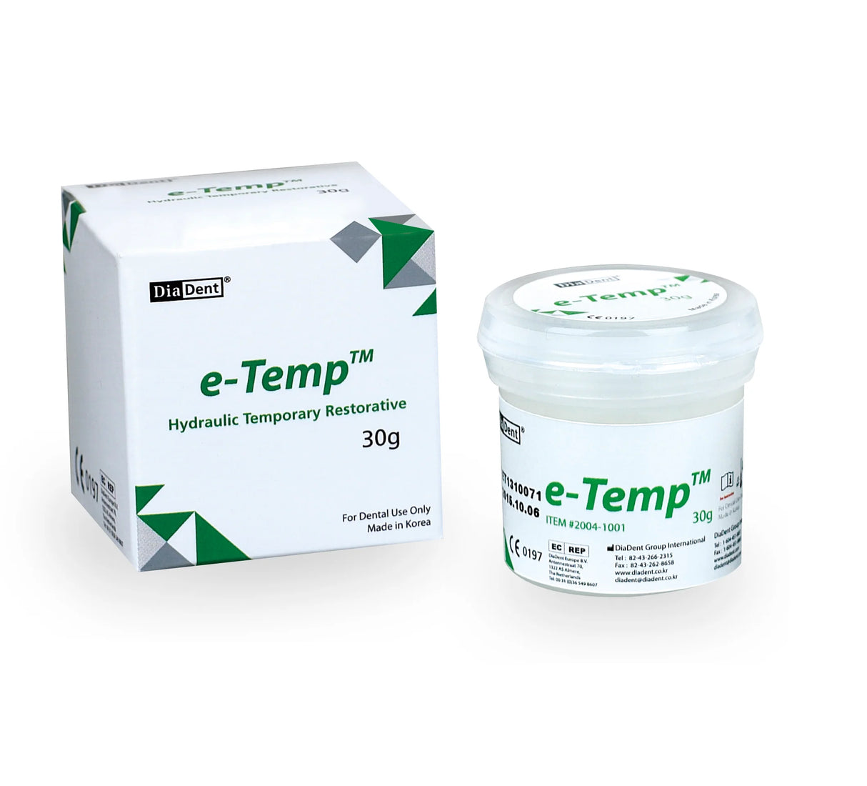 e-Temp™ Hydraulic Temporary Restorative – 30 g Jar