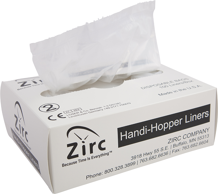 Handi-Hopper Waste Receptacle Liners, 100/Pkg