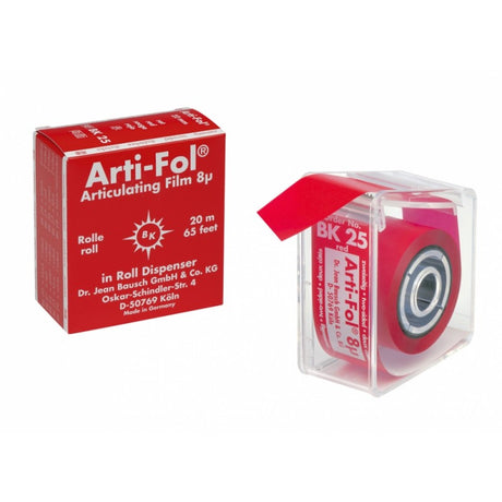 Bausch Arti-Fol Metallic - One-Sided Shimstock-Film, 12 microns, 22 mm x 20 m Roll