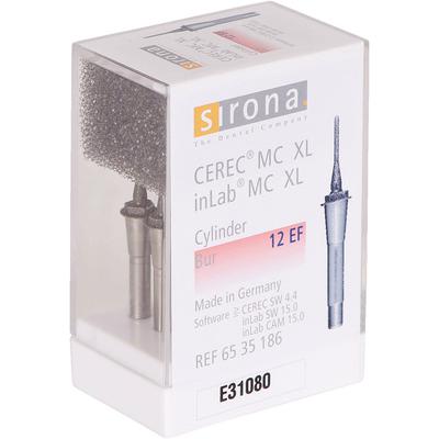 CEREC® All-In-One Milling Instruments for inLab® MC XL, Practice Lab MC XL, MC, MCX, and MC XL – Cylinder Bur, 12 EF, 12 mm, 6/Pkg