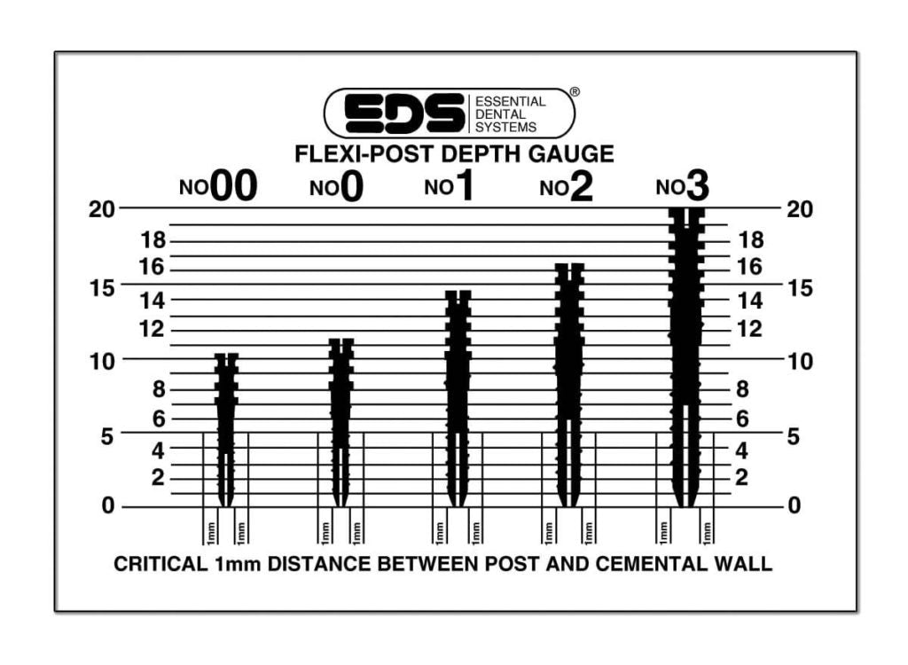 Flexi-Post Depth Gauge Ruler For Post Selection Fits#00-3