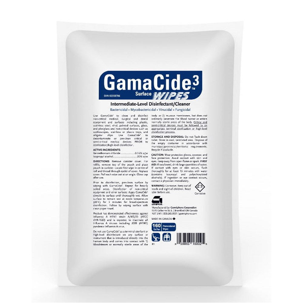 Gamacide Disinfectant wipes