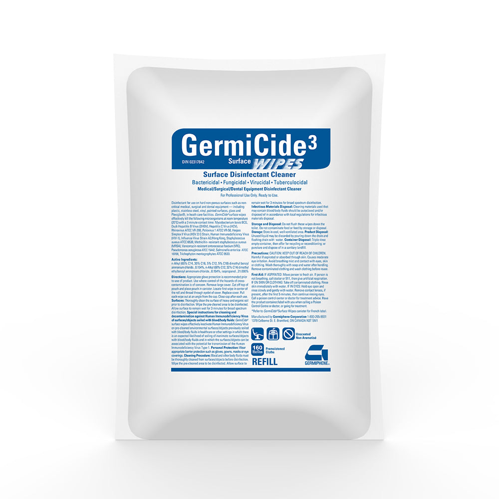 GermiCide3 Disinfectant Wipes