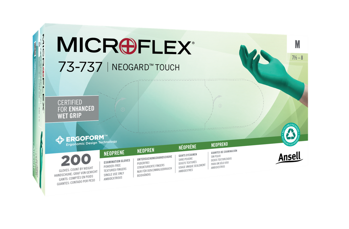 MICROFLEX® Neogard™ TOUCH Neoprene Exam Gloves - 200/Box