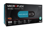 MICROFLEX® MidKnight™ XTRA Black nitrile exam gloves - 100/Box