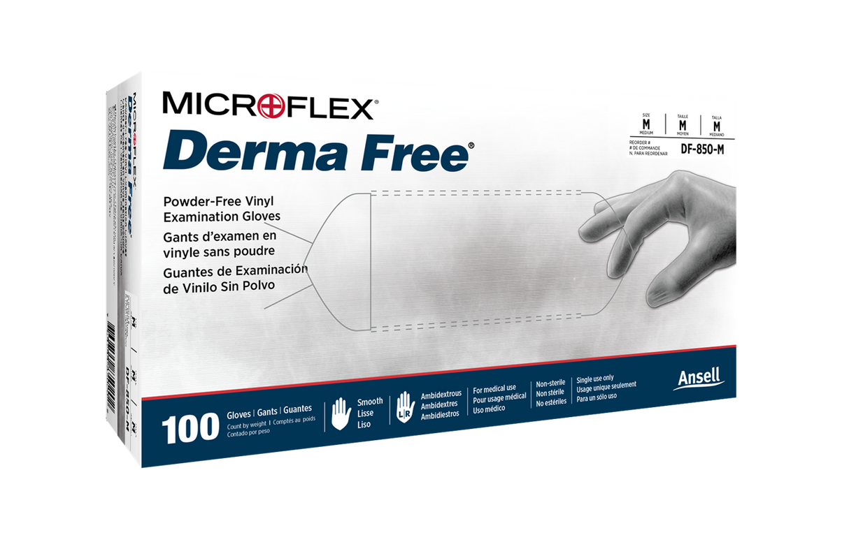 MICROFLEX® Derma Free vinyl gloves - 100/Box