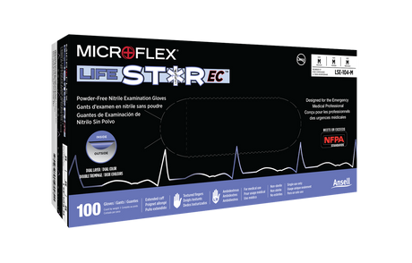 MICROFLEX® LIFESTAR EC - Dual-layer first responder gloves - 100/Box