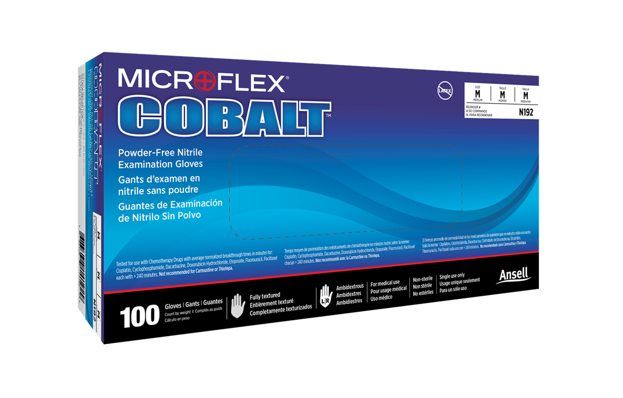 MICROFLEX® Cobalt® N19 Nitrile Exam Gloves - 100/Box