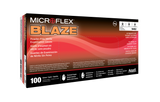 MICROFLEX® Blaze® N48 - Orange Nitrile Exam Gloves - 100/Box