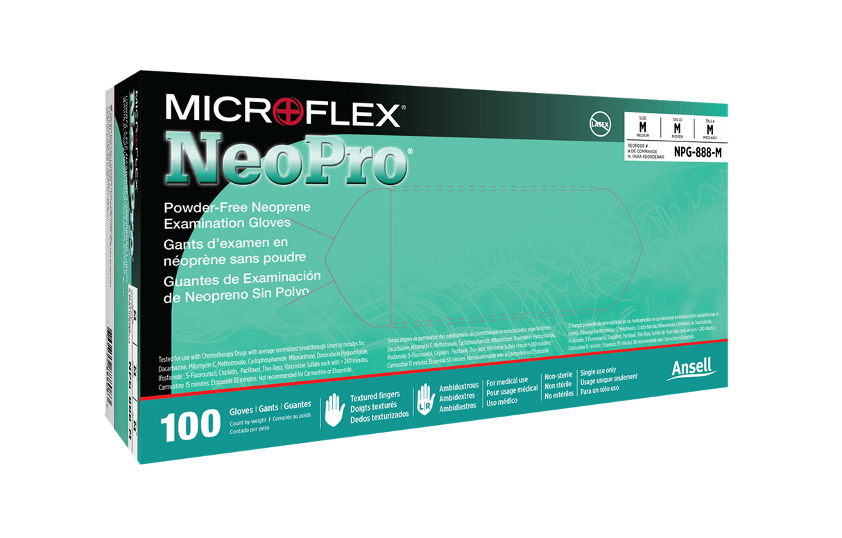 MICROFLEX® NeoPro® NPG-888 Disposable neoprene gloves - 100/Box