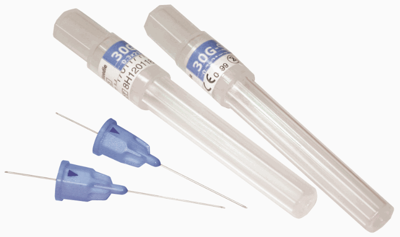 Plastic Hub Self-Threading Dental Needles