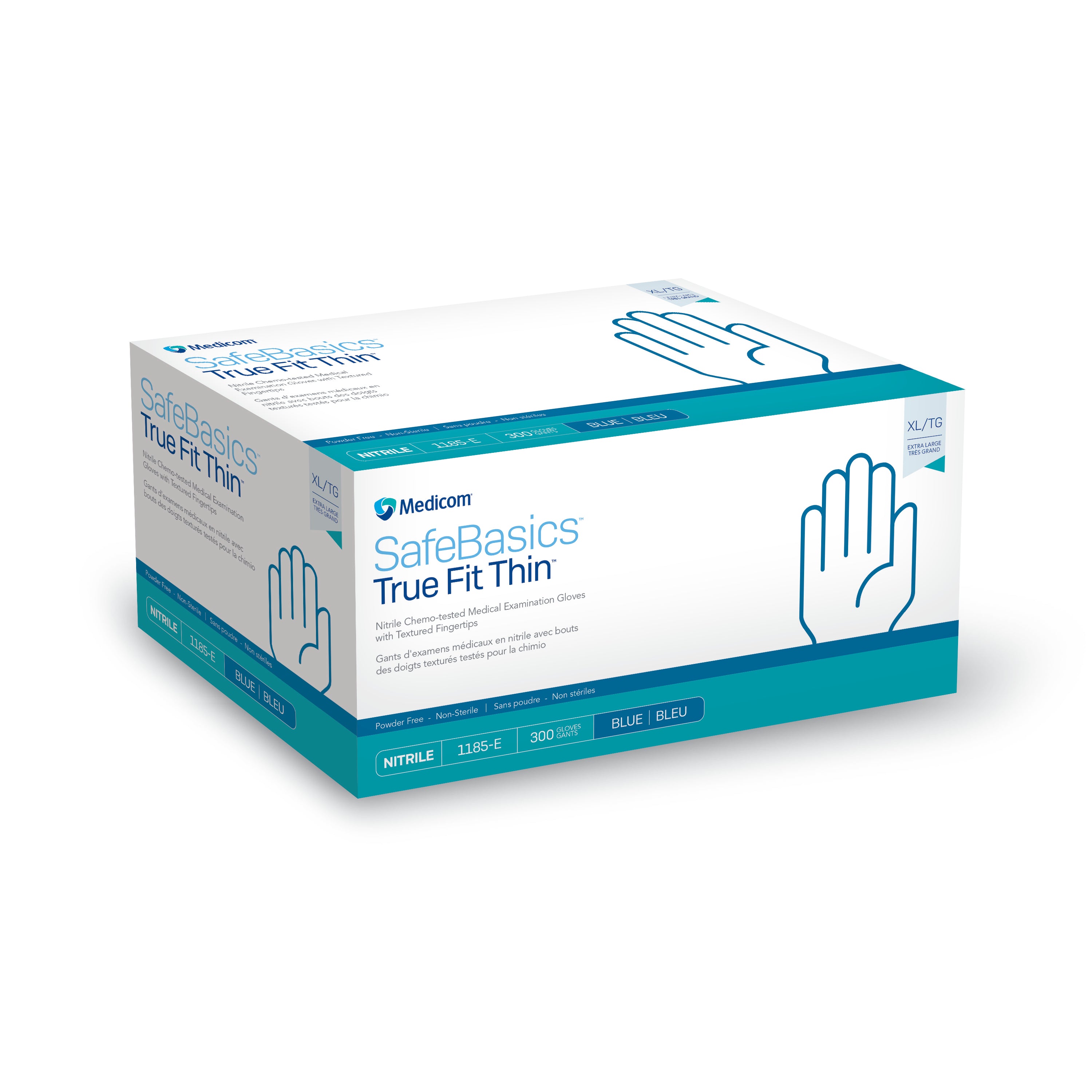 SafeBasics™ True Fit Thin™ Nitrile Gloves, 300/Box – 3Z Dental