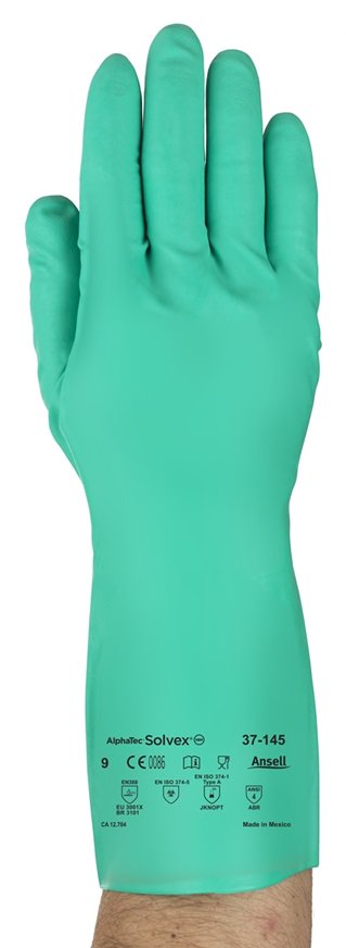 Solvex® Protective Glove, Nitrile, Green