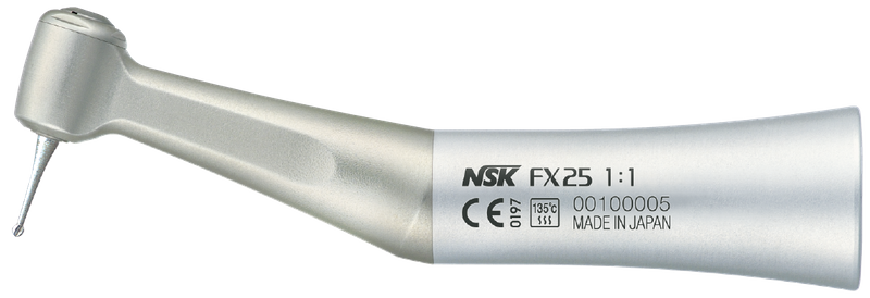 FX25 Low Speed Air Handpieces – Contra Angle, 1:1, Push-Button Autochuck, Non-Optic