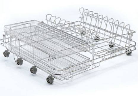 Rack for 10 trays and two baskets, HYDRIM C61