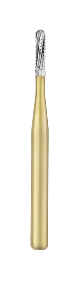 Great White® Gold Series Carbide Burs – FG, Straight Fissure