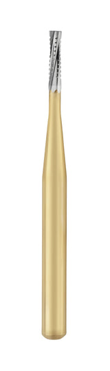 Great White® Gold Series Carbide Burs – FG, Straight Fissure