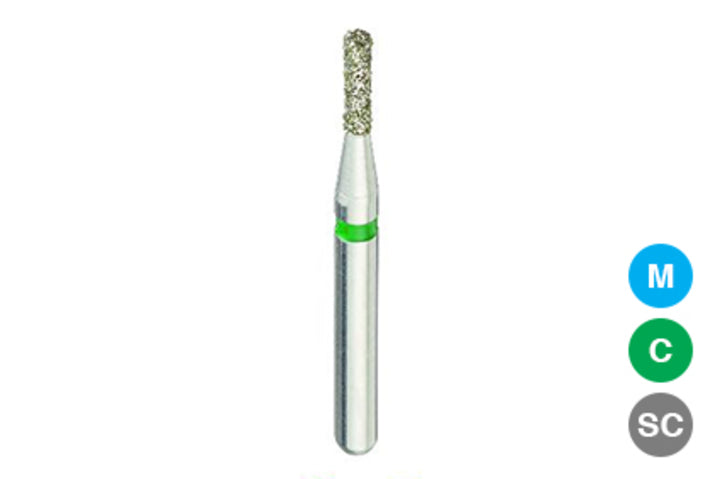 Beyes Diamond Burs Flat End Cylinder - 10/pk