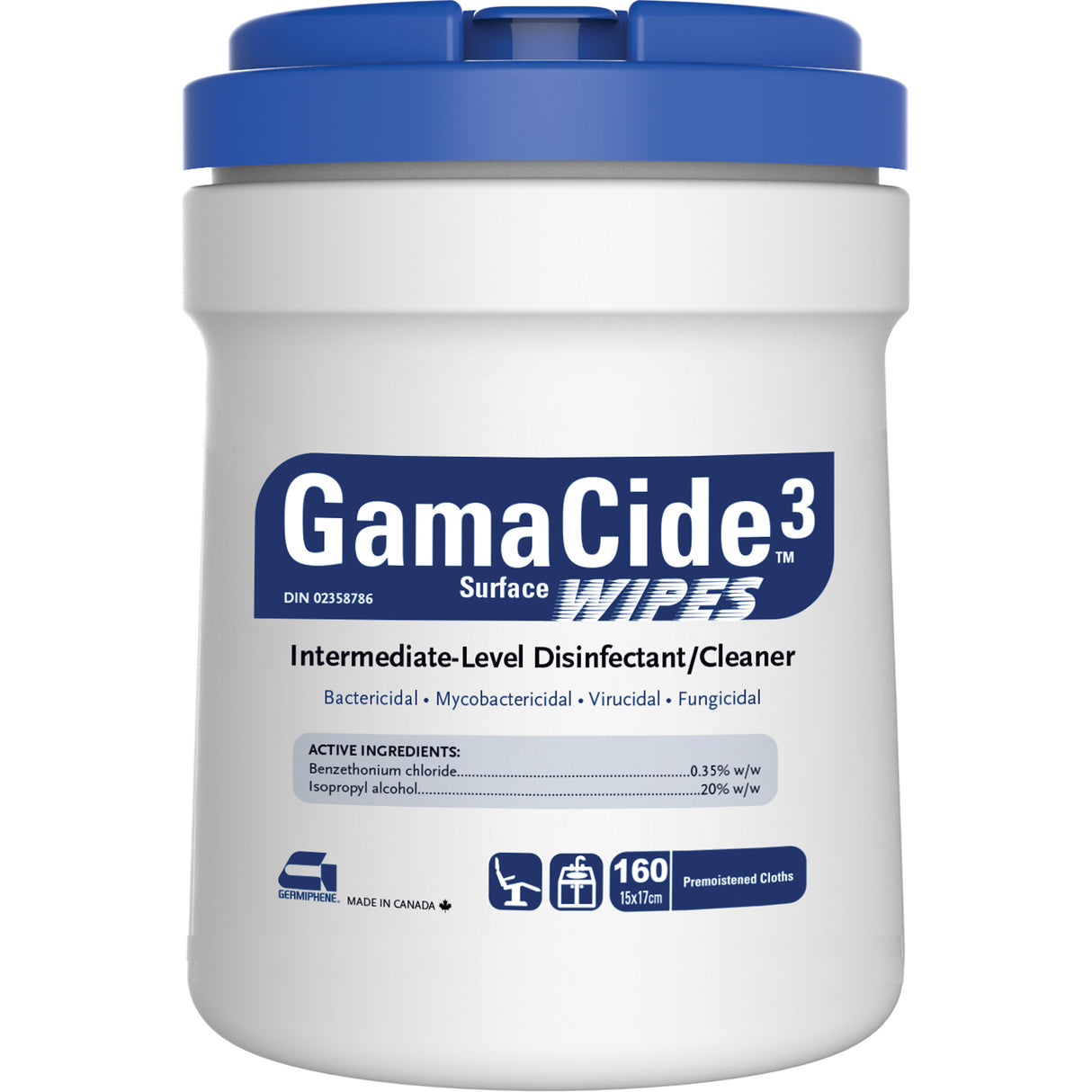 Gamacide Disinfectant wipes