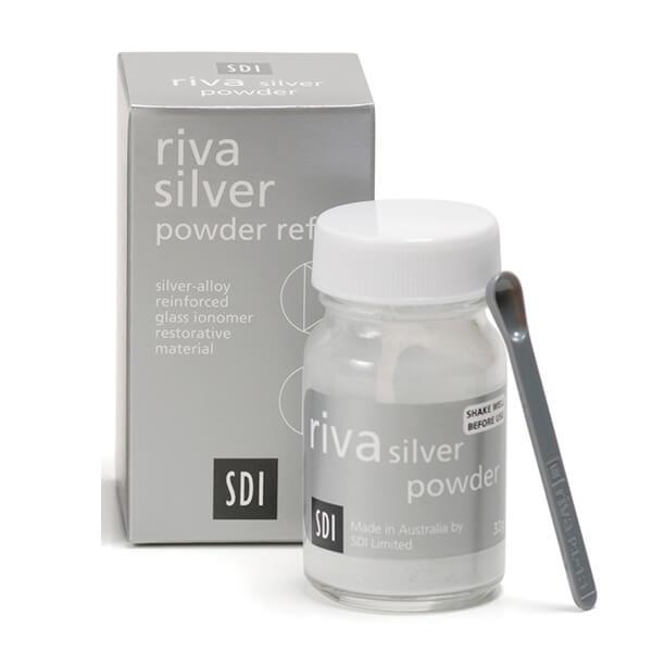 Riva Silver Restorative Material – Powder Refill, 32 g Jar