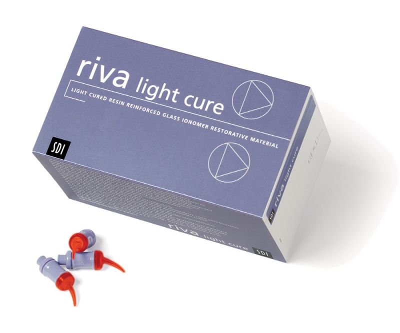 Riva Light Cure Glass Ionomer Restorative.