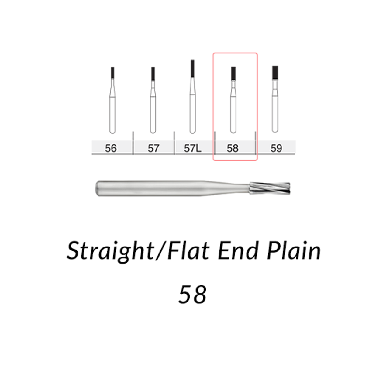 Carbide Burs FG - 100/Pk