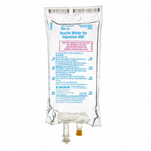 Sterile Water USP, Clear