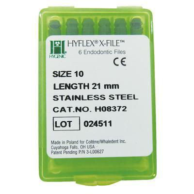 Hygenic® Hyflex® X-File® Stainless Steel – 21 mm, 6/Pkg - 3Z Dental (6157417316544)