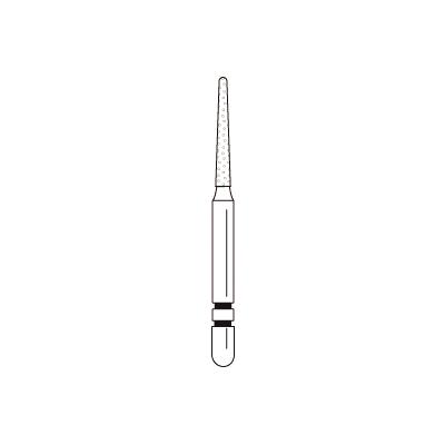 Two Striper® Break Contact Diamond Burs – FG Standard, Round End, 5/Pkg