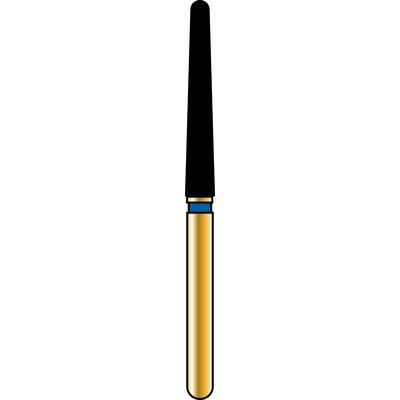 Alpen® Multi Use Diamond Burs – FG, Coarse, Blue, Cone, Long Tapered Round End, 5/Pkg