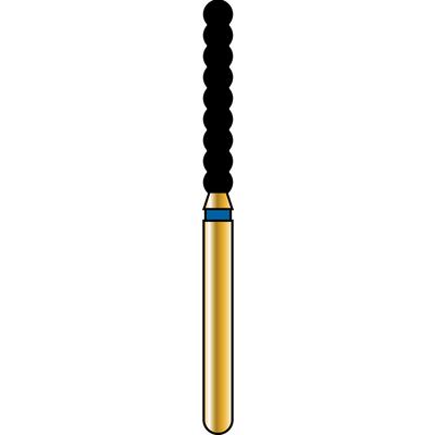 Alpen® Multi Use Diamond Burs – FG, Coarse, Blue, Striated Cylinder, 5/Pkg